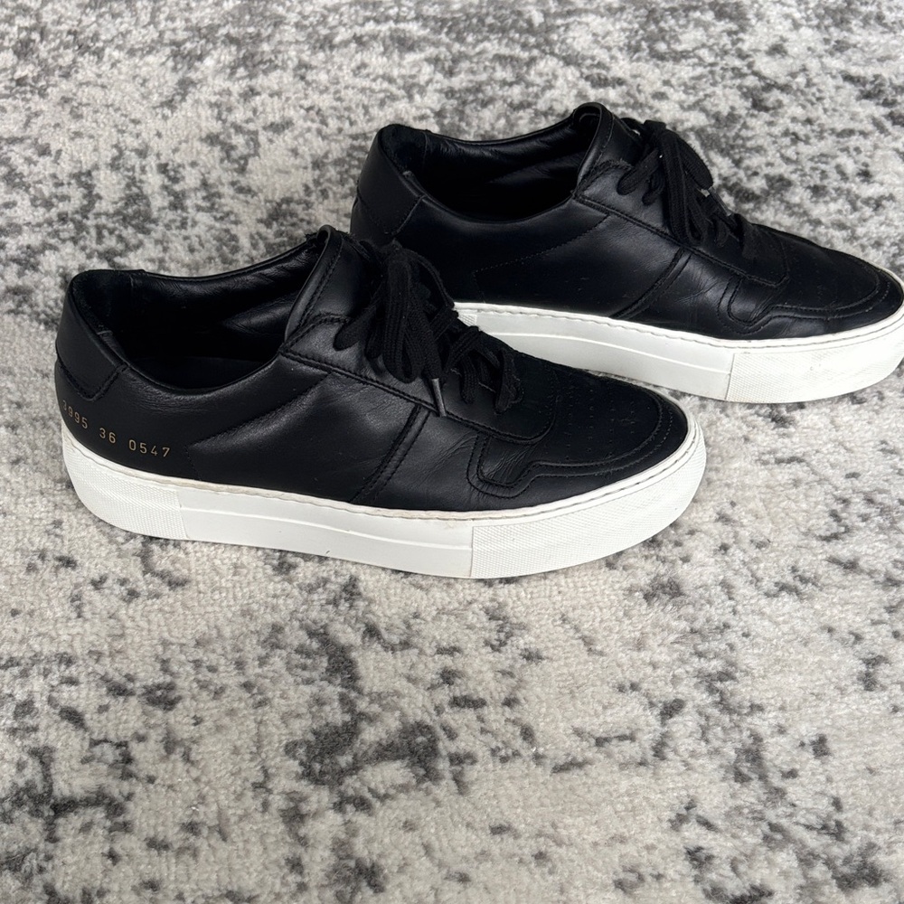 Common Projects Black and White Sneakers
